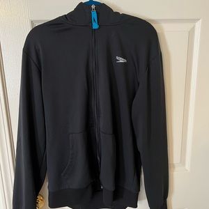 Speedo black+blue athletic hoodie size L
